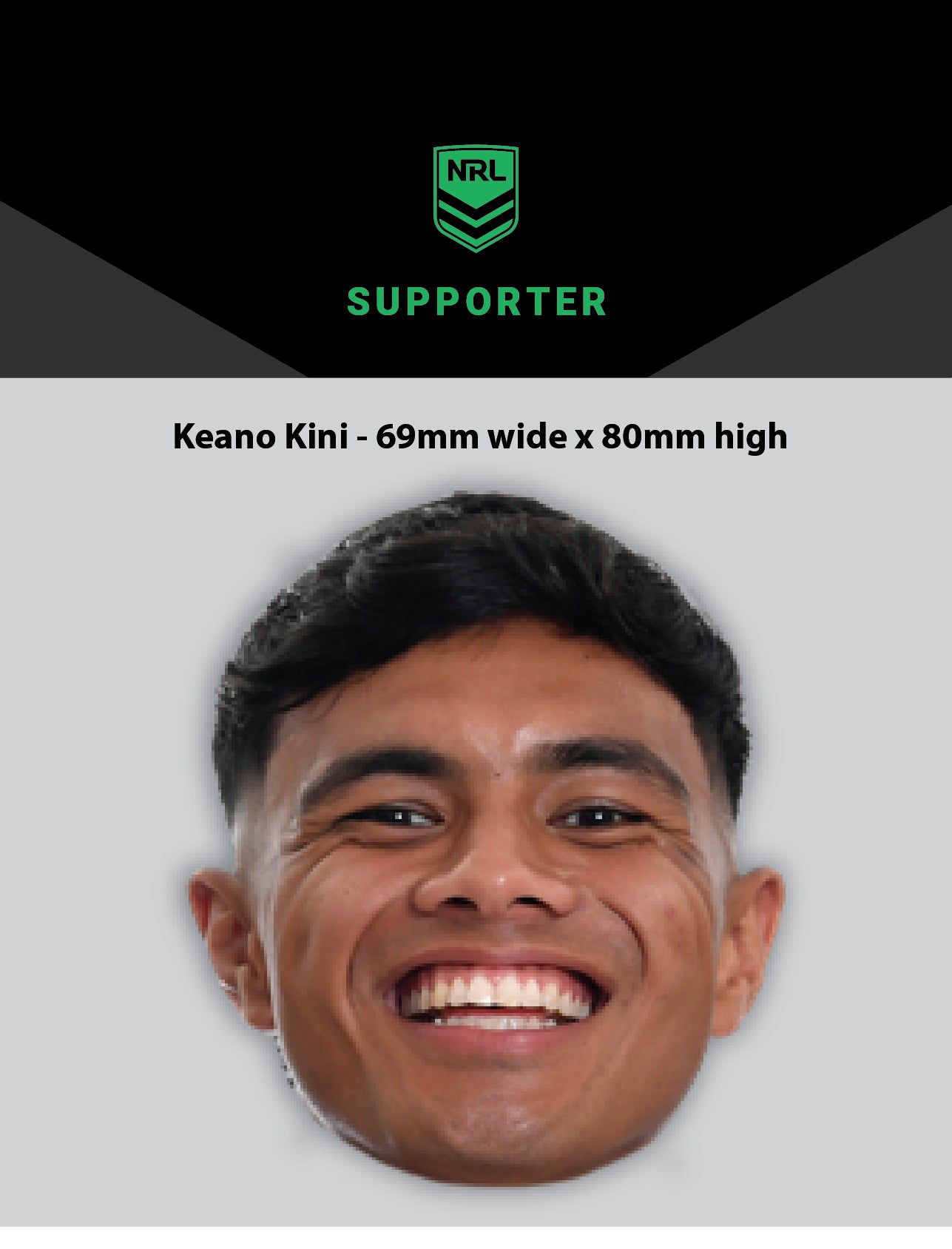 NRL Player Keano Kini Hero Decal
