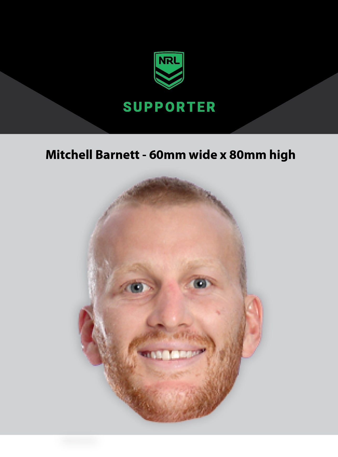 NRL Player Mitchell Barnett Hero Decal