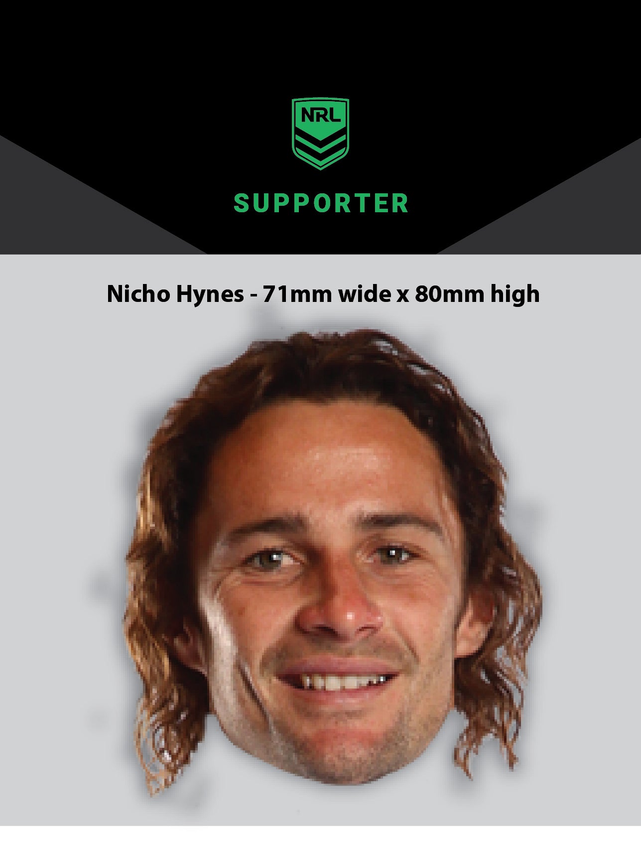 NRL Player Nicho Hynes Hero Decal