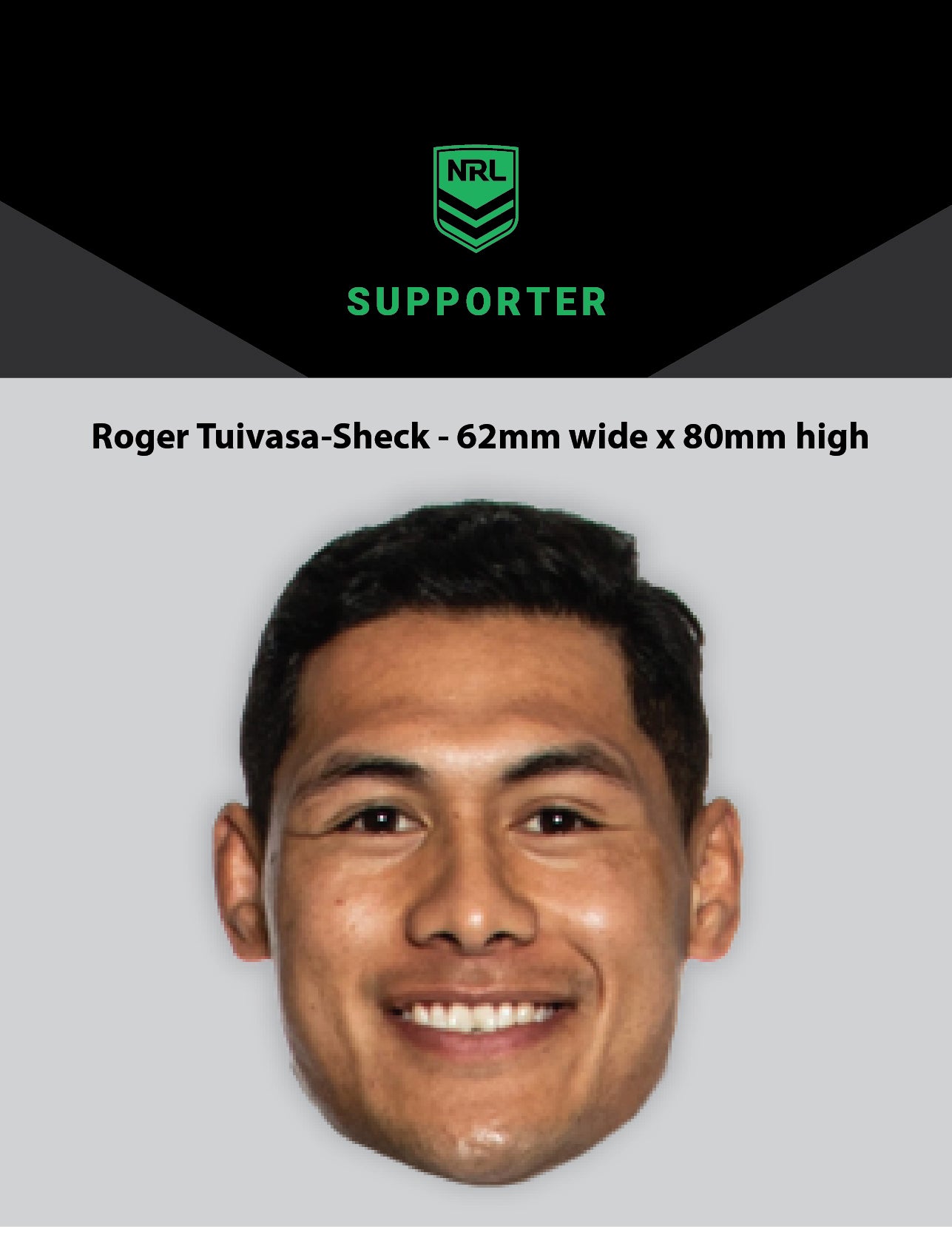 NRL Player Roger Tuivasa-Sheck Hero Decal
