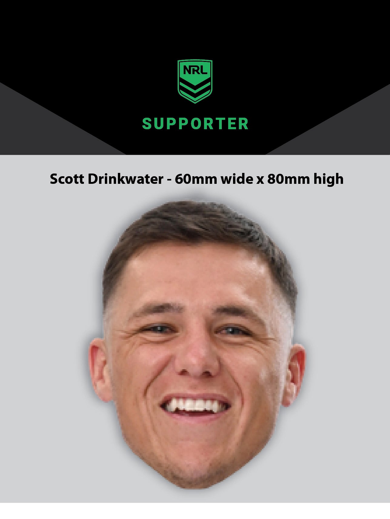 NRL Player Scott Drinkwater Hero Decal