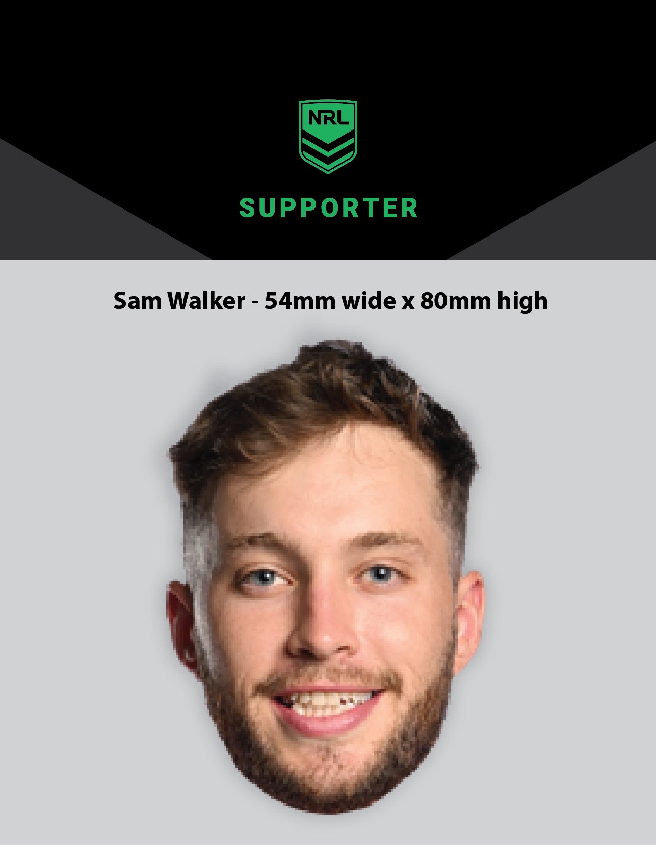 NRL Player Sam Walker Hero Decal