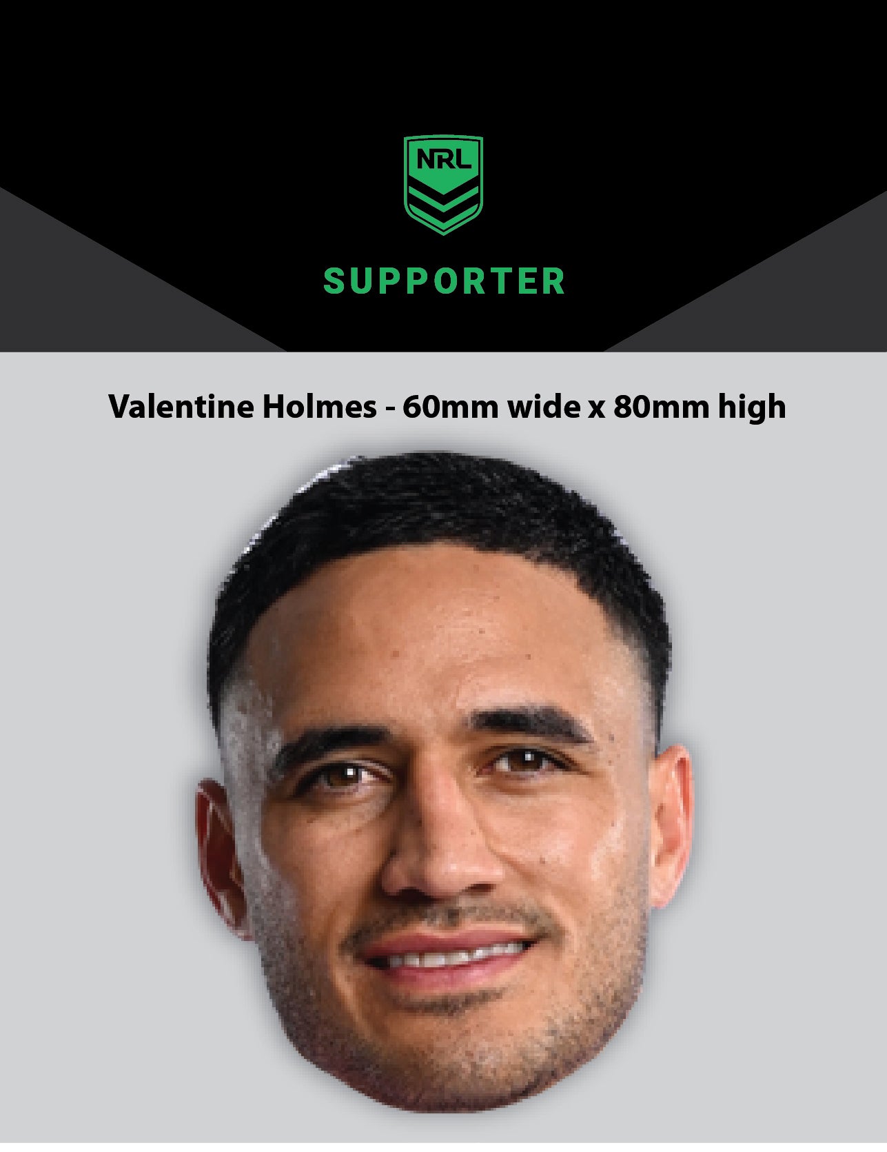 NRL Player Valentine Holmes Hero Decal