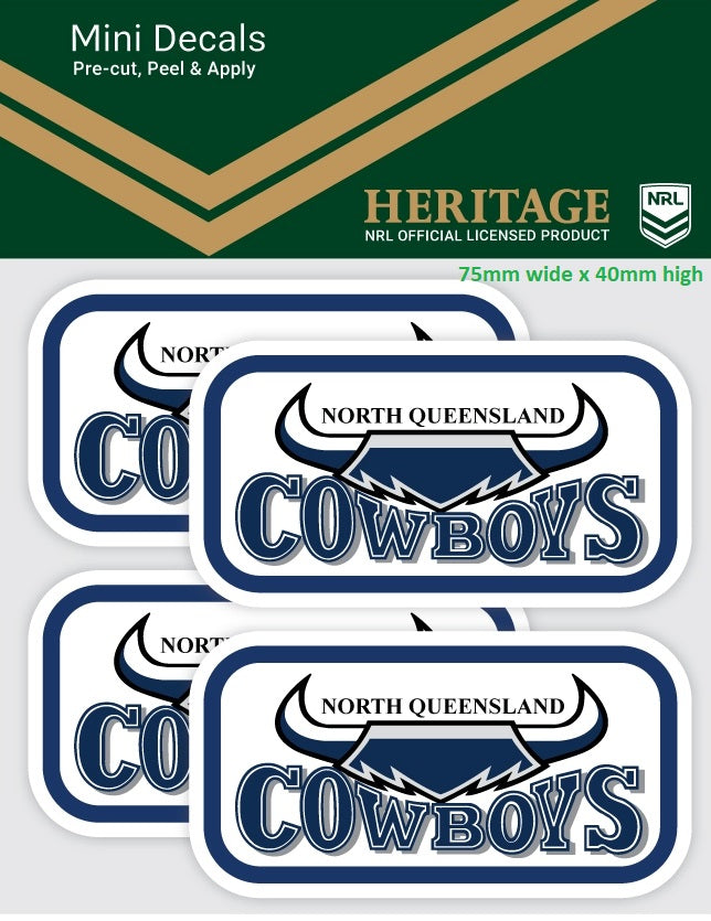 Cowboys Heritage Mini Decals