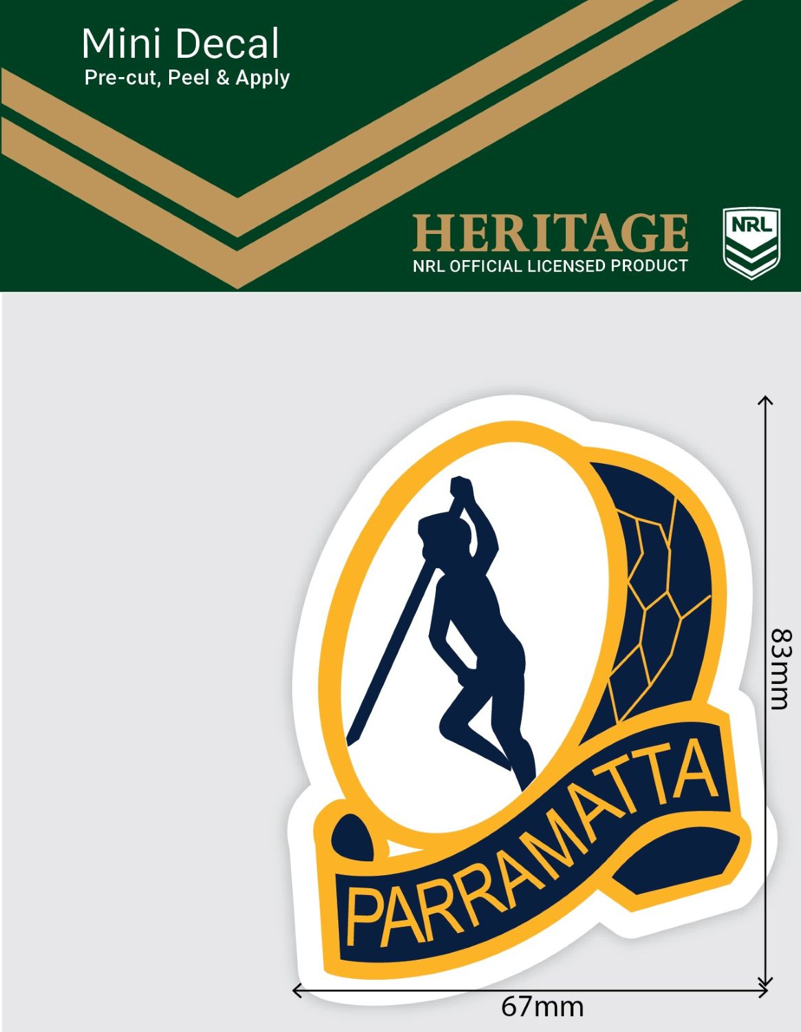 Eels Heritage Mini Decal