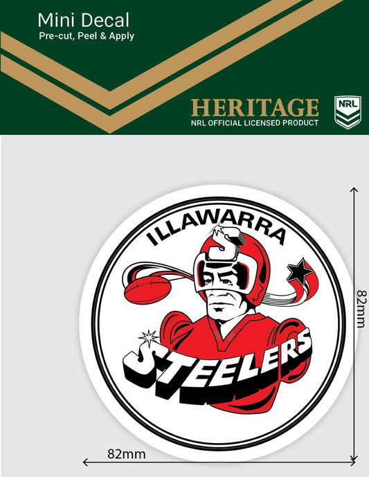 Illawarra Steelers Heritage Mini Decal