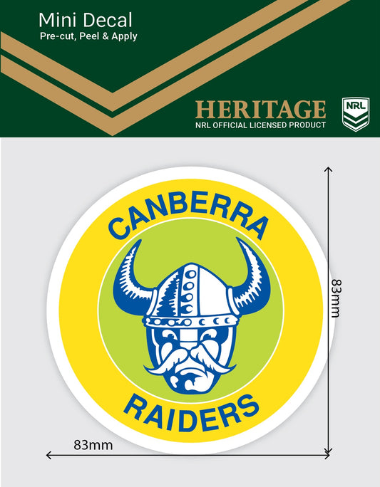 Raiders Heritage Mini Decal