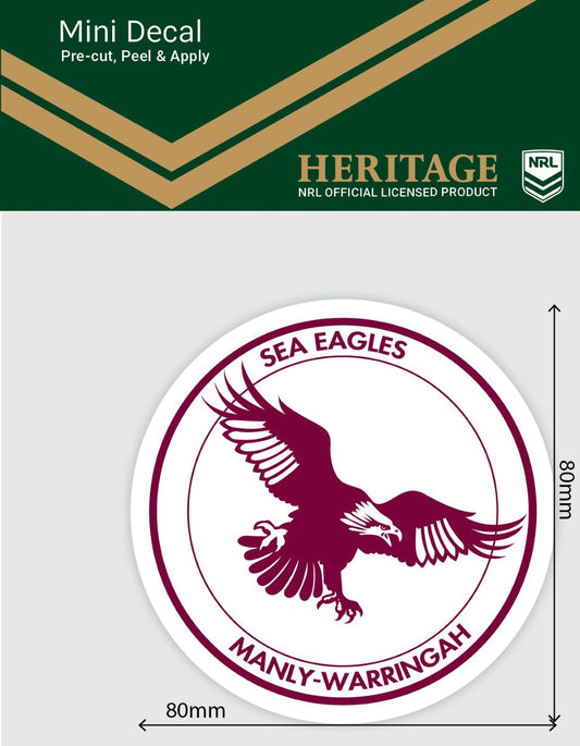 Sea Eagles Heritage Mini Decal