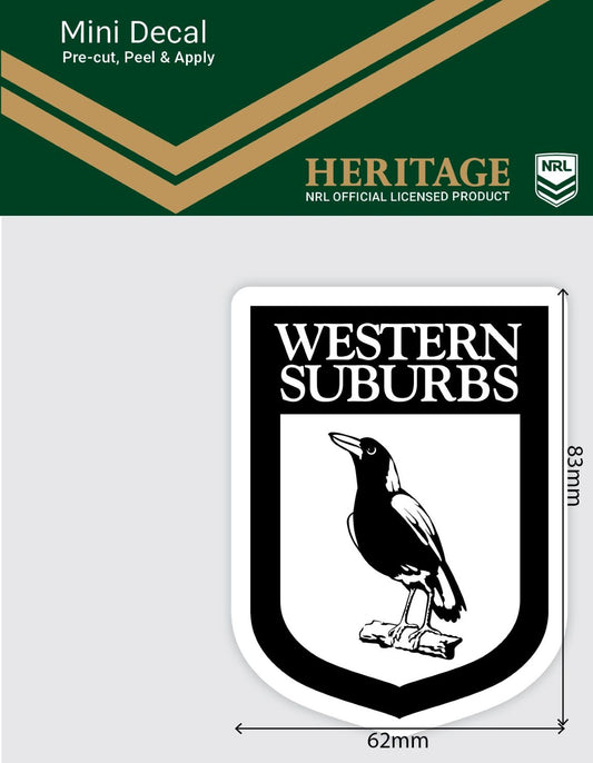 Western Suburbs Heritage Mini Decal