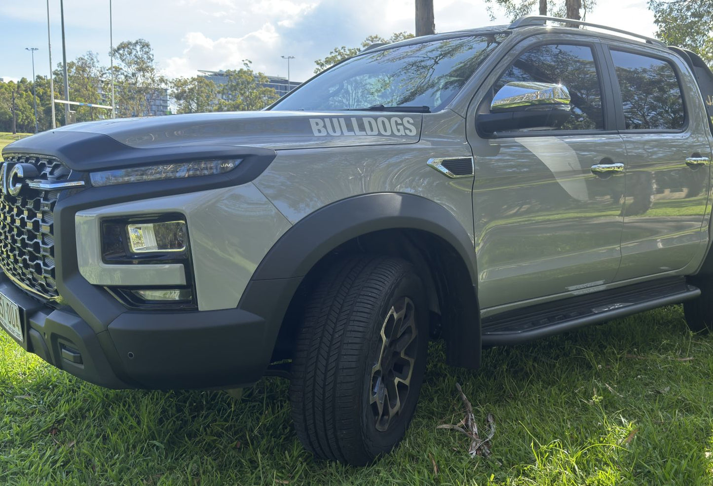 Bulldogs White Vinyl Lettering 2026