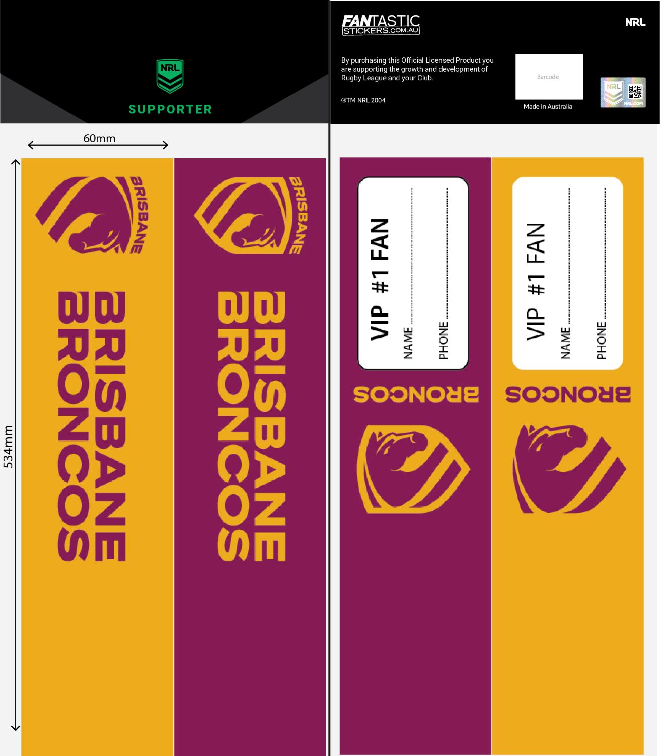 Broncos Luggage Tags