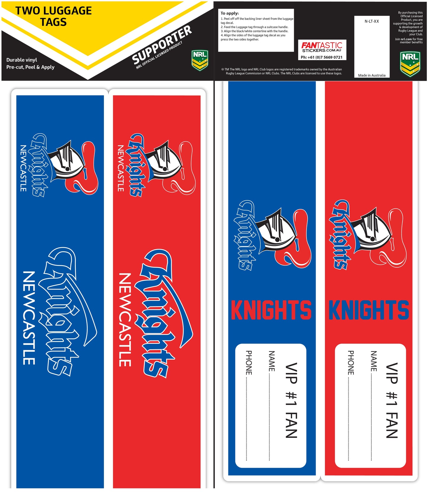 Knights Luggage Tags