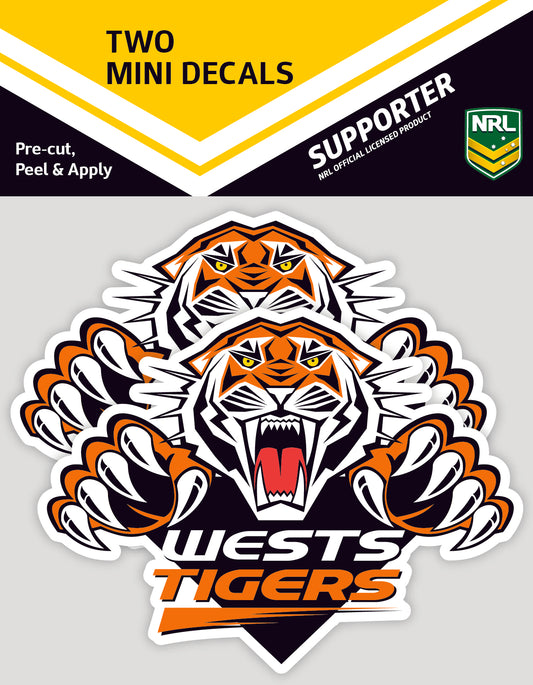 Wests Tigers Mini Decals