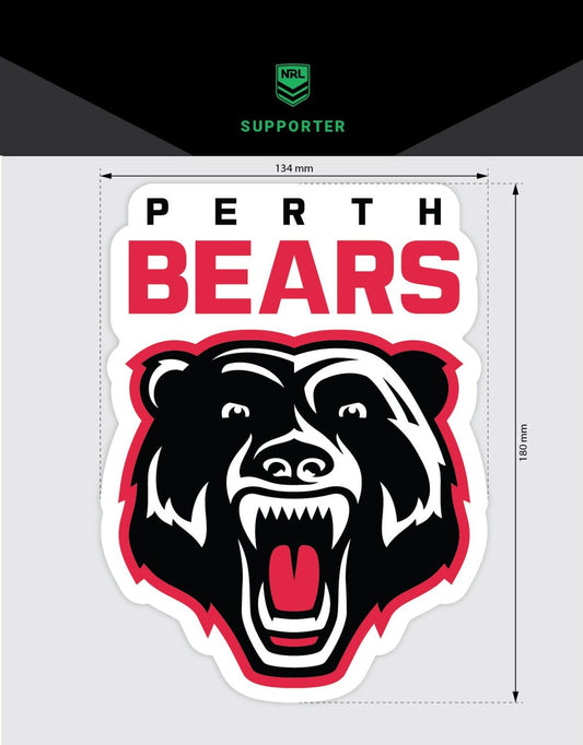 Perth Bears Medium Size Decal