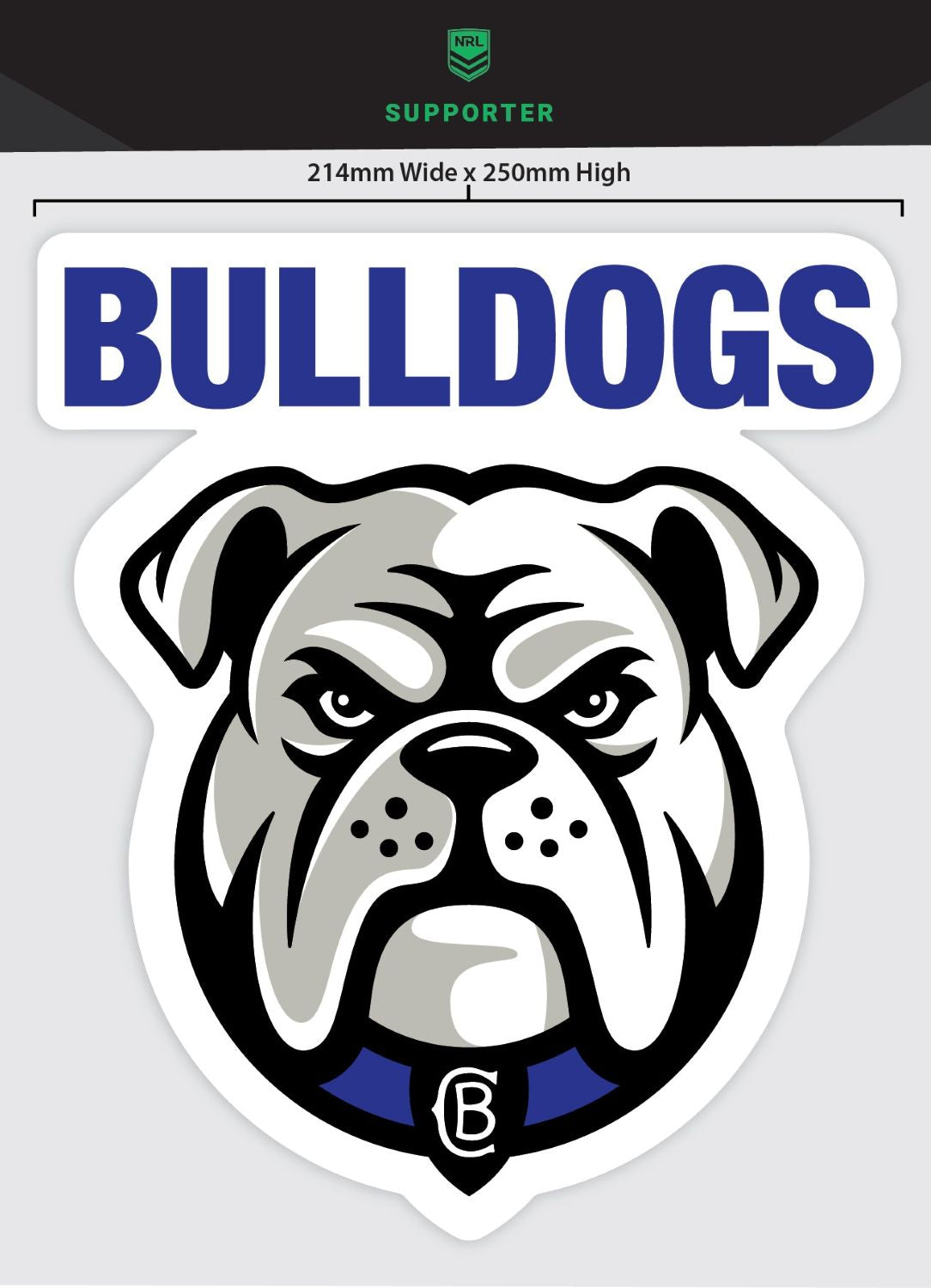 Bulldogs Secondary Mega Decal