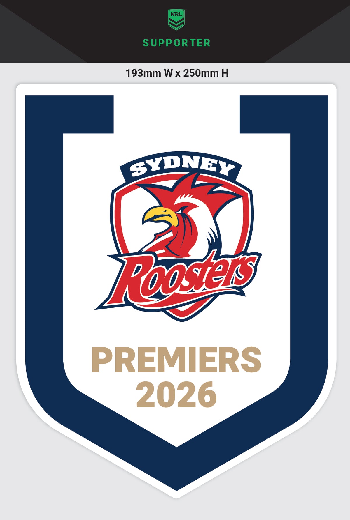 2026 NRL Premiers Mega Decal