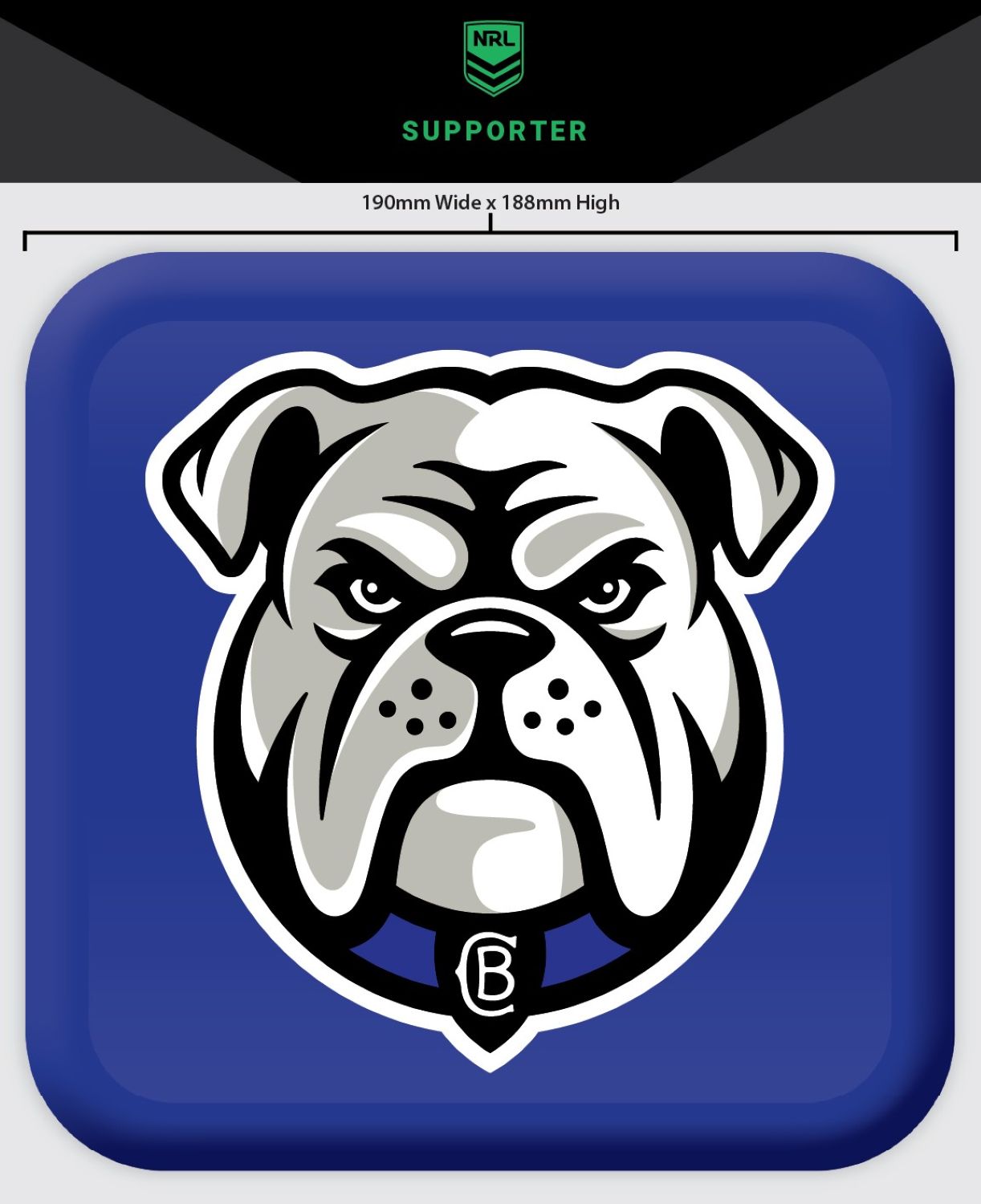 Bulldogs Fuel Lid Cover Decal