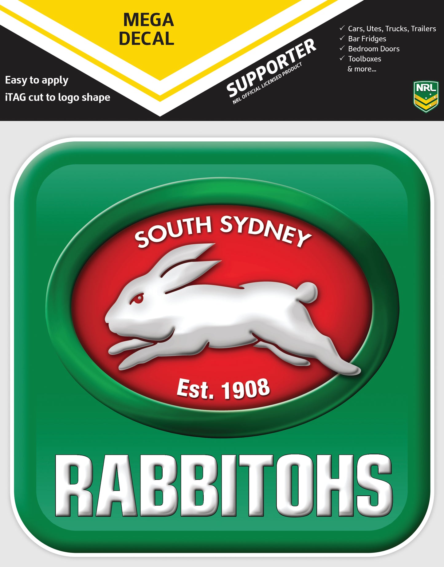 Rabbitohs App Icon Mega Decal