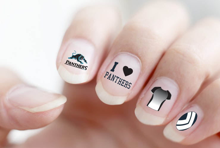 Panthers Nail Decals