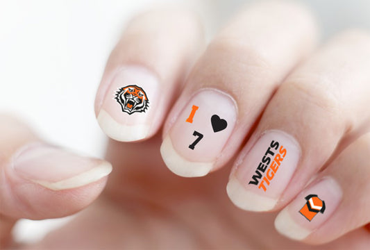 Wests Tigers Nail Decals