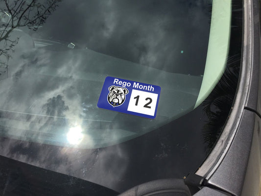 Bulldogs Rego Reminder Decals