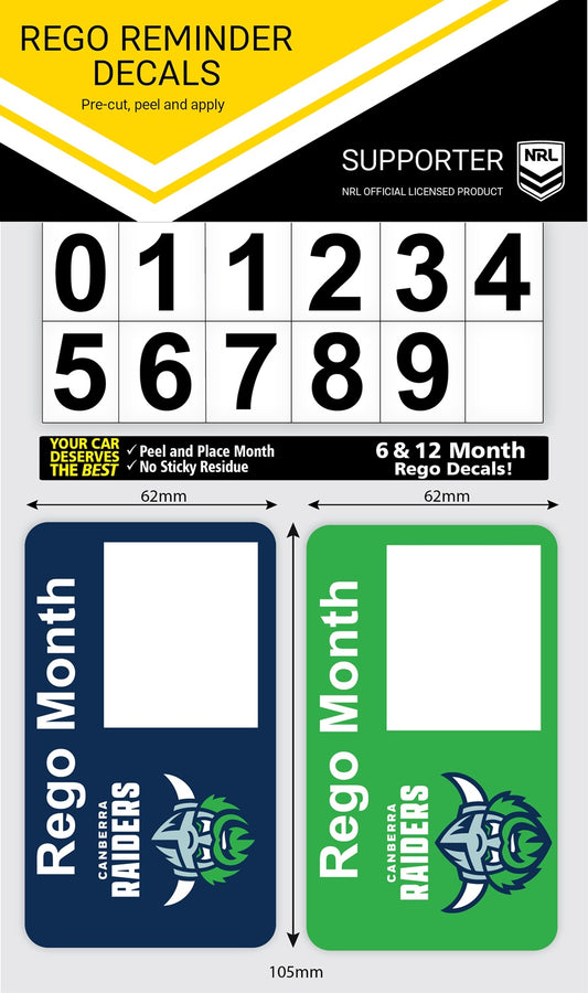 Raiders Rego Reminder Decals (2024)