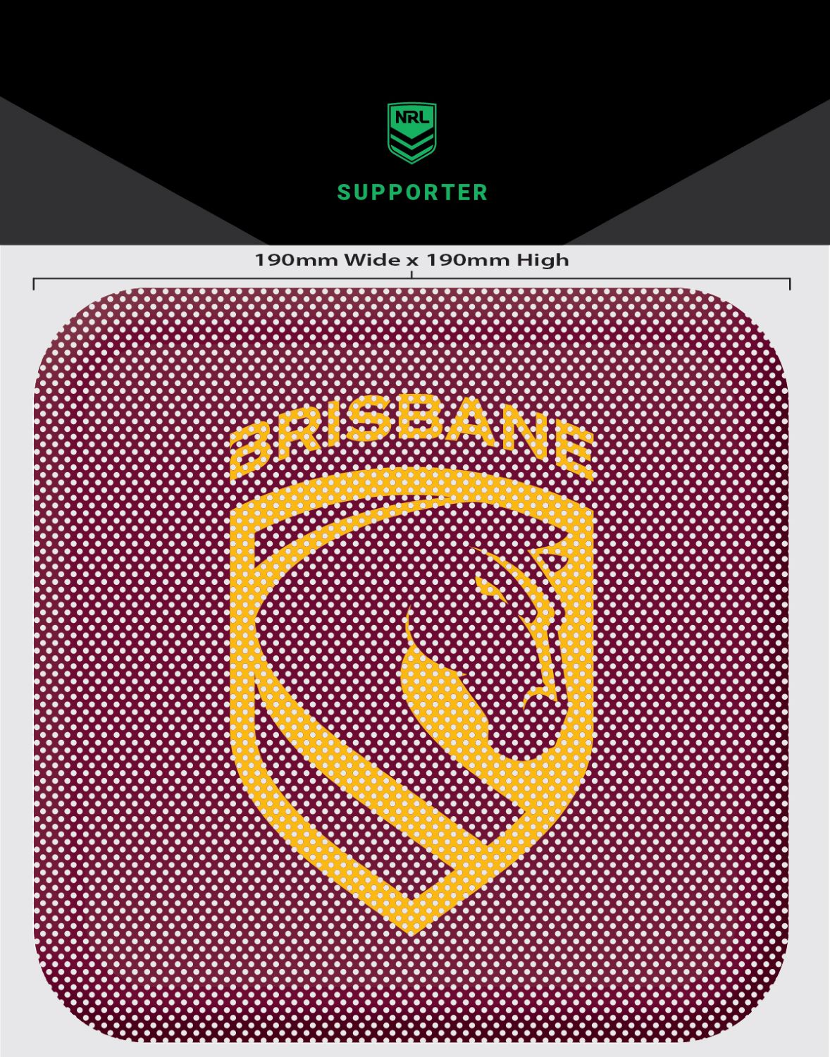 Broncos App Icon See-Thru Decal 2026