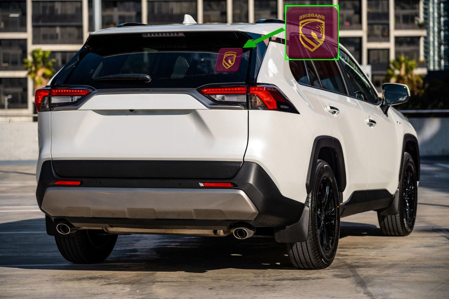 Broncos App Icon See-Thru Decal 2026