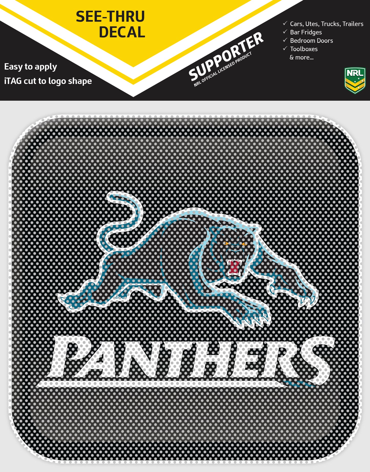 Panthers App Icon See-Thru Decal