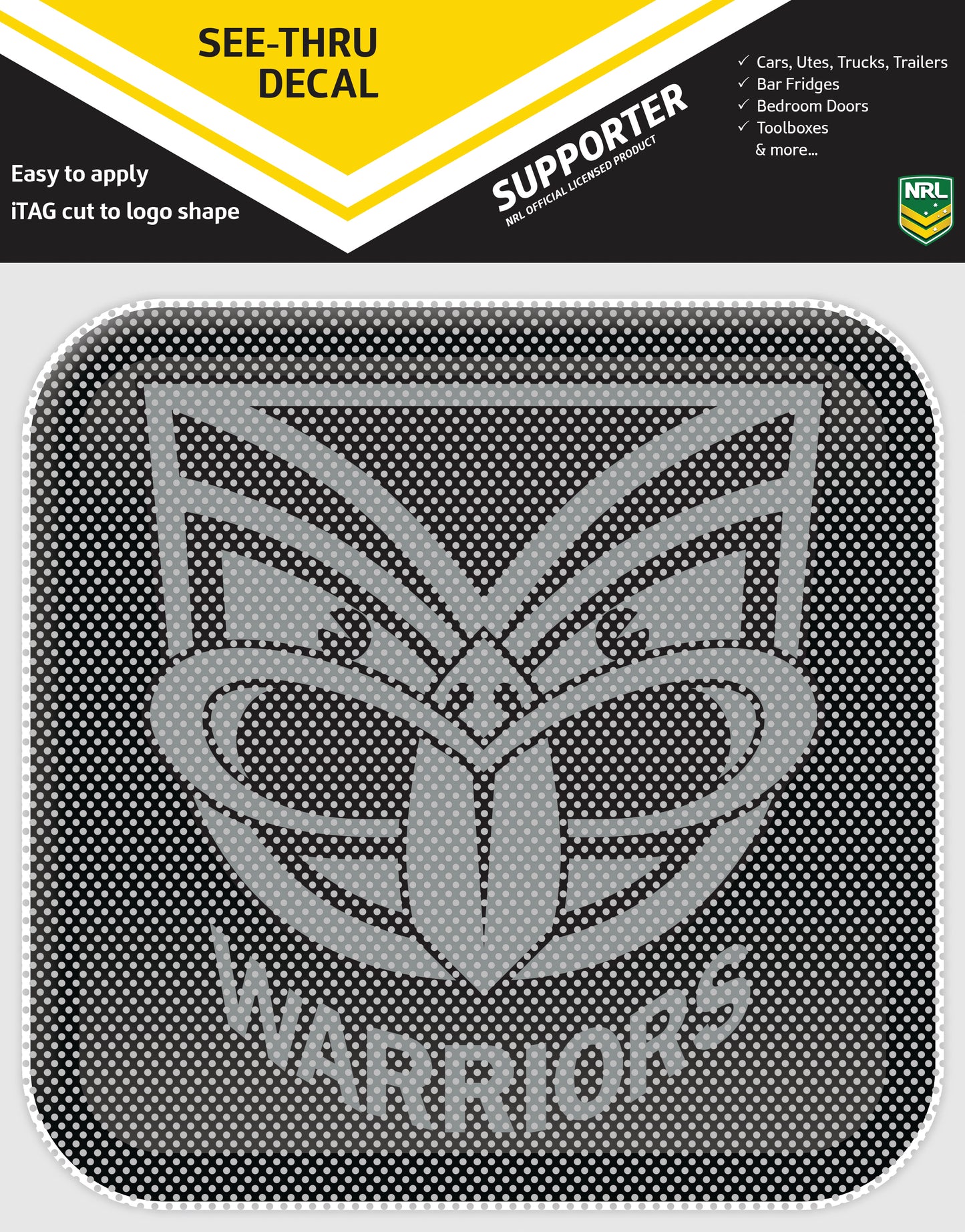 Warriors App Icon See-Thru Decal