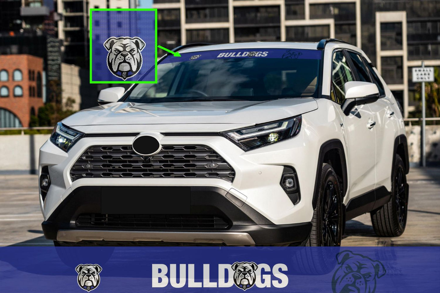 Bulldogs See-Thru Sun Visor