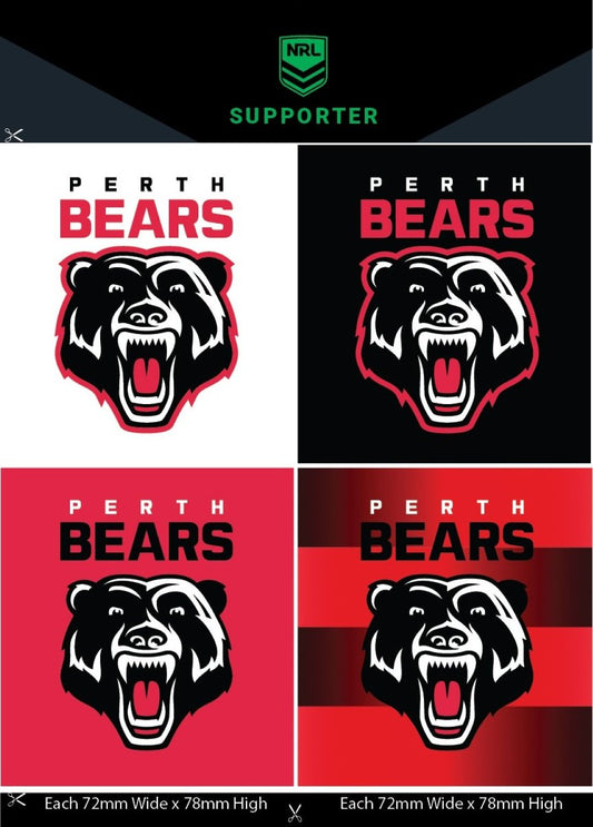Perth Bears Team Decals