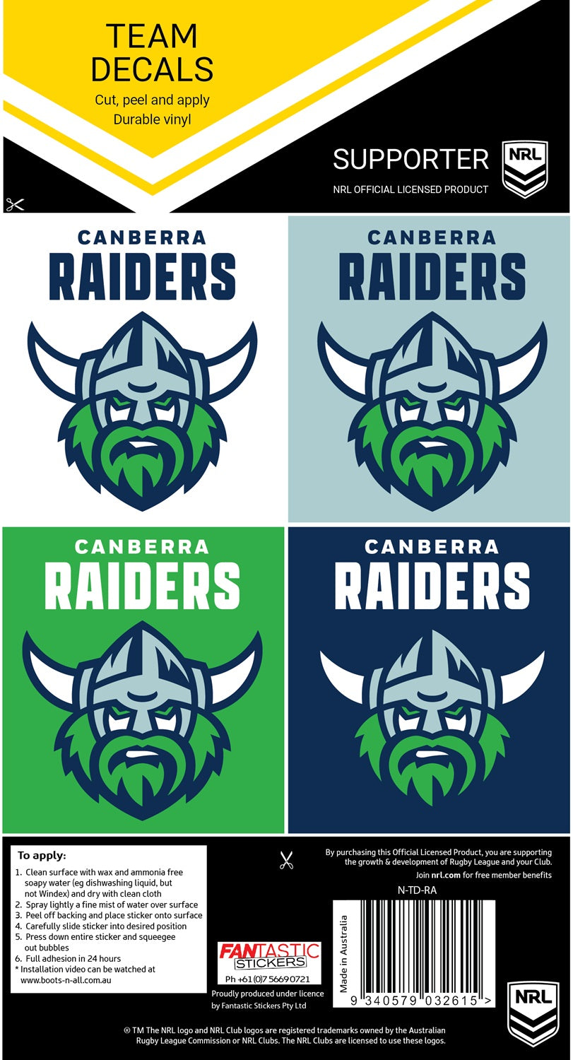 Raiders Team Decals (2024)