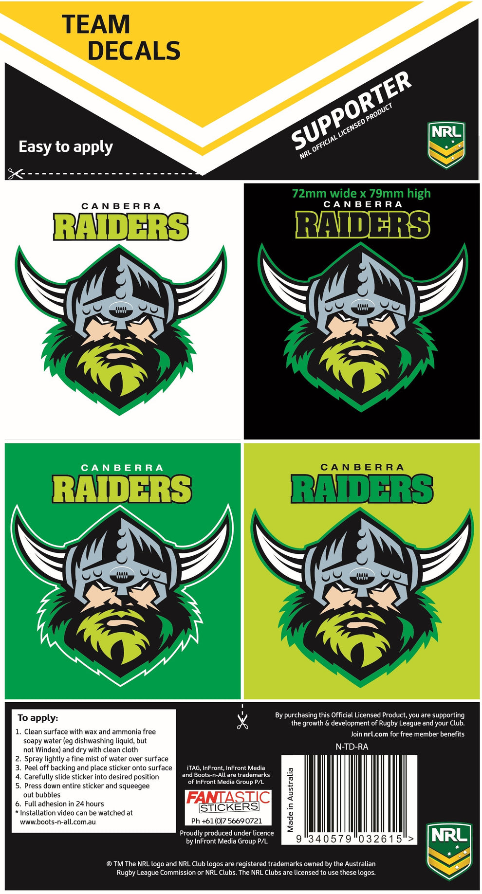 Raider Sticker Design Raiders Team Decals – FANtastic Stickers