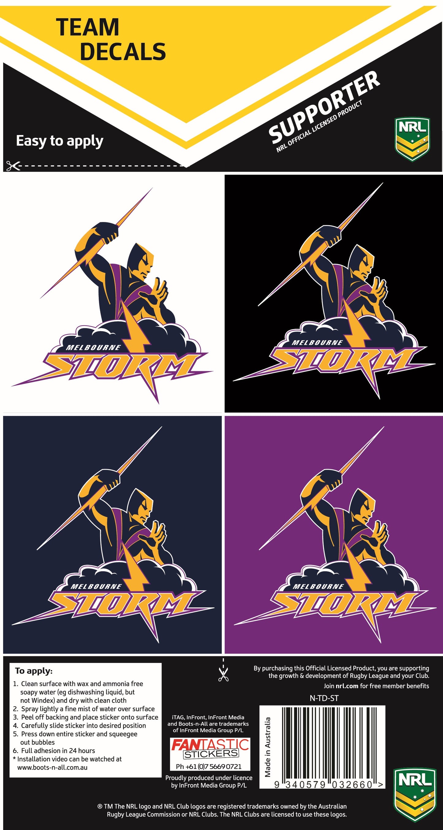 Storm Team Decals