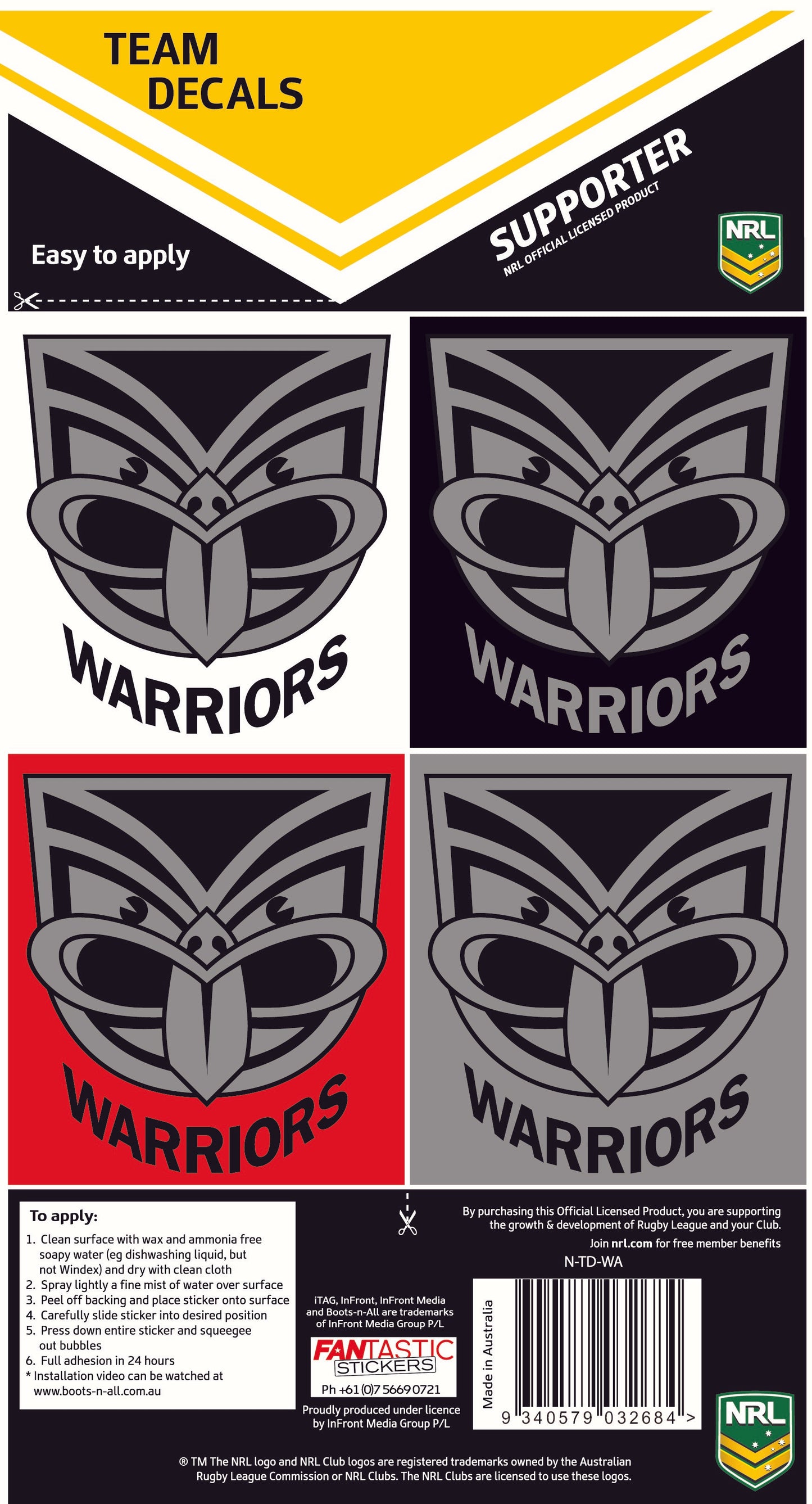 Warriors Team Decals