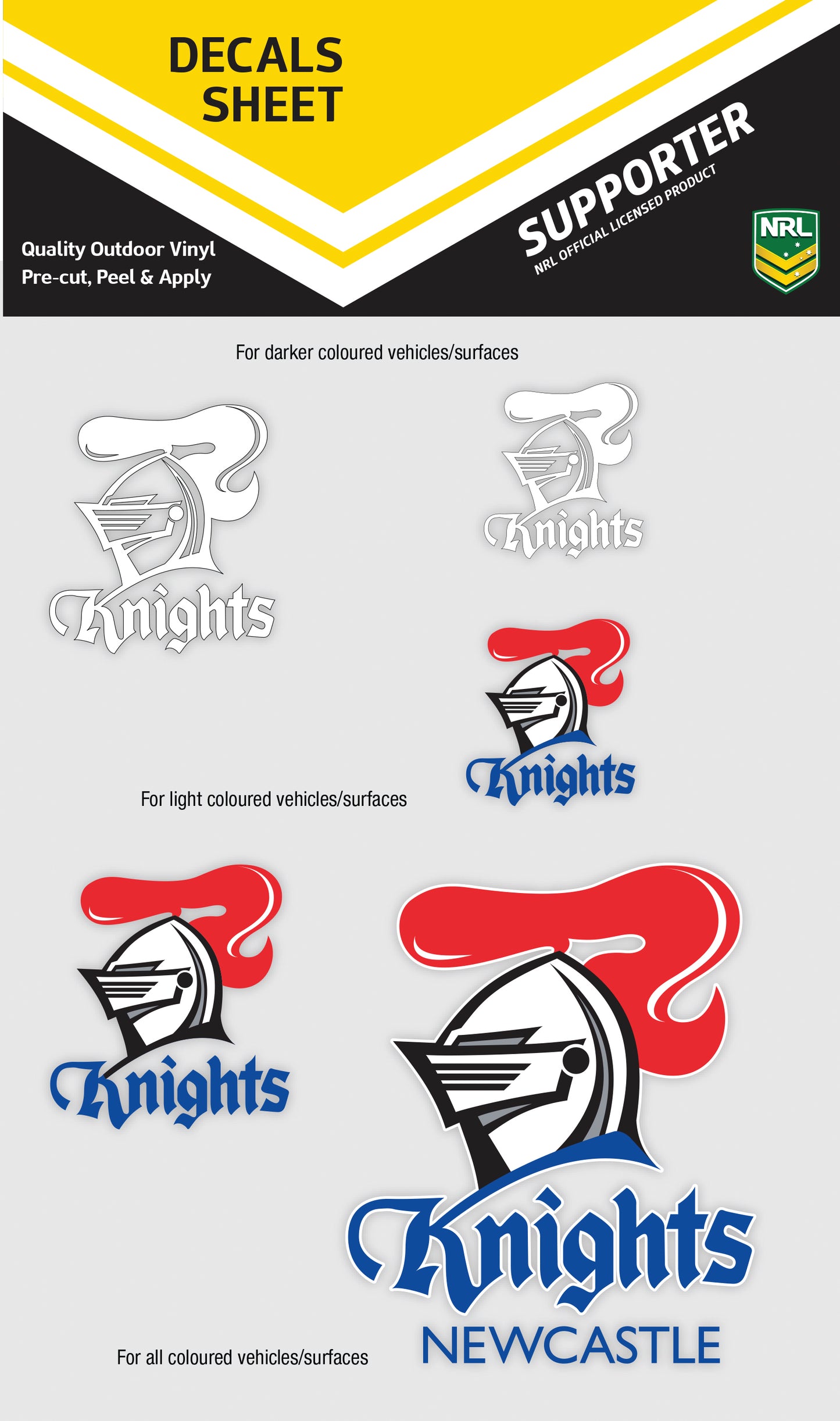 Knights Decals Sheet