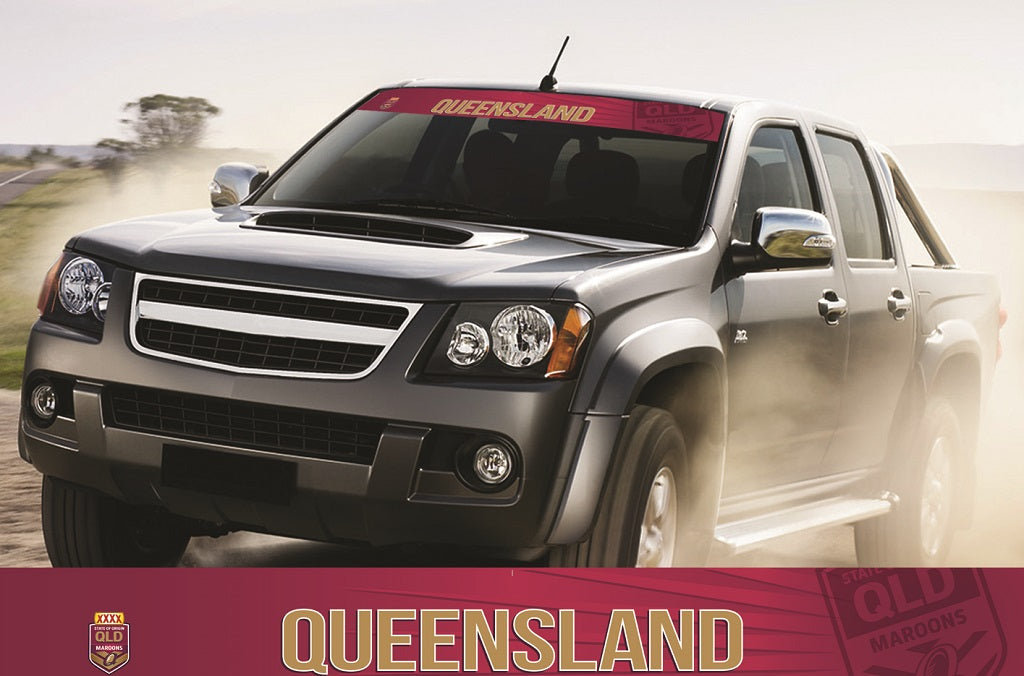 Queensland Maroons Blockout Sunvisor - 2015 Emblem State of Origin (SOO)