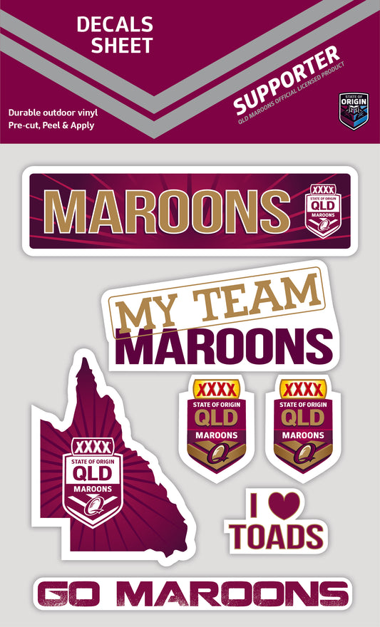 Queensland Maroons Decals Sheet (2015)