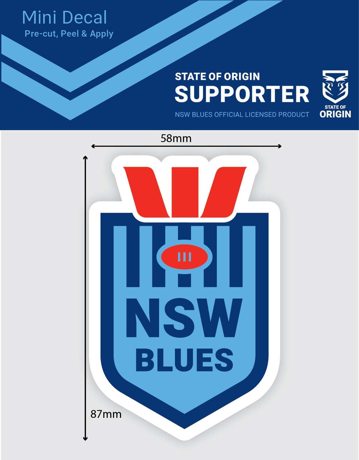New South Wales Blues Mini Decal (2023)