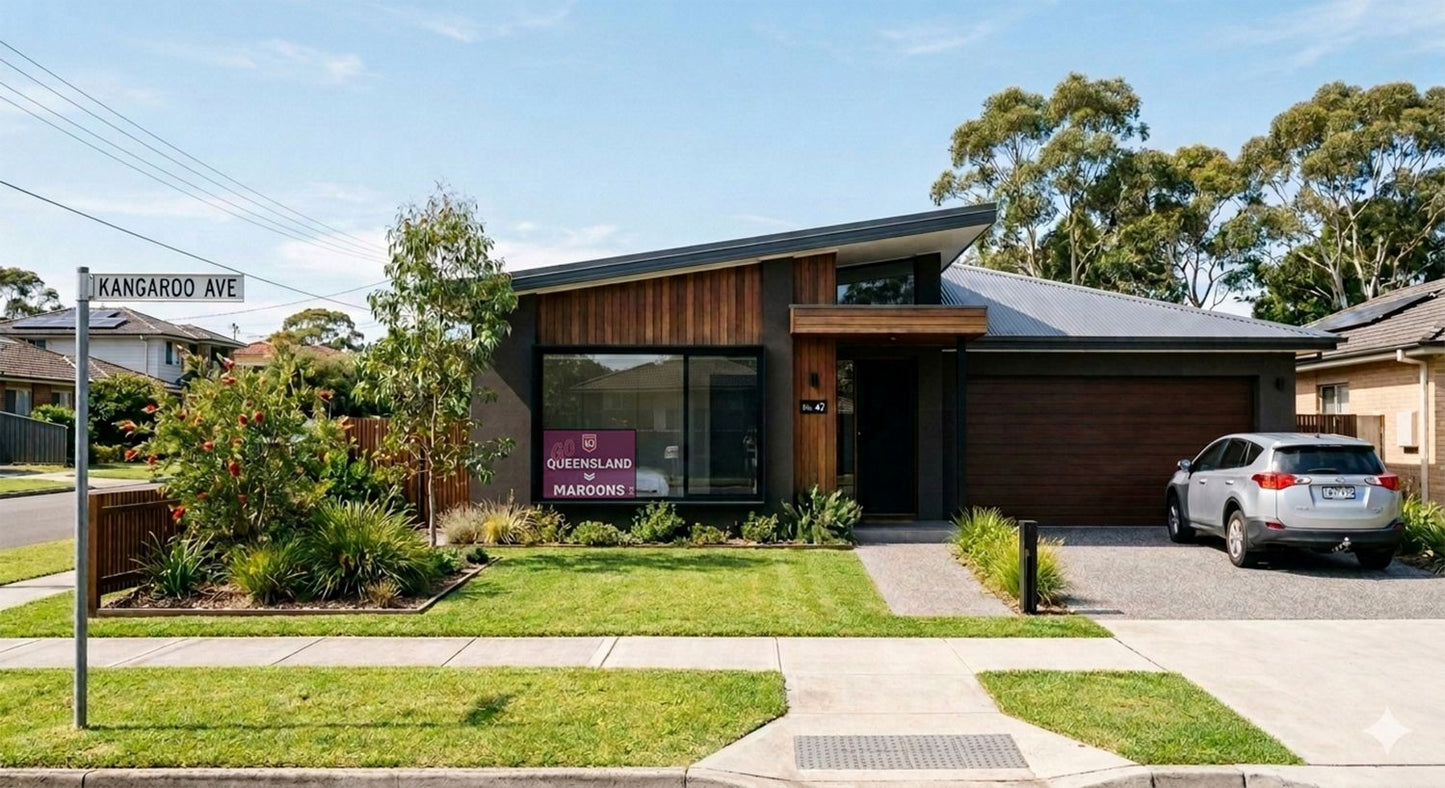 Repositionable Reuseable Recyclable One Way Vision Qld Maroons State of Origin Banner