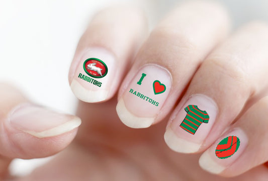 Rabbitohs Nail Decals