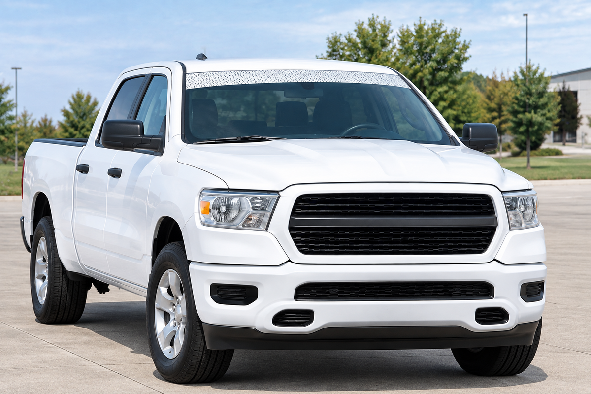 White See-Thru Vehicle Sunvisor