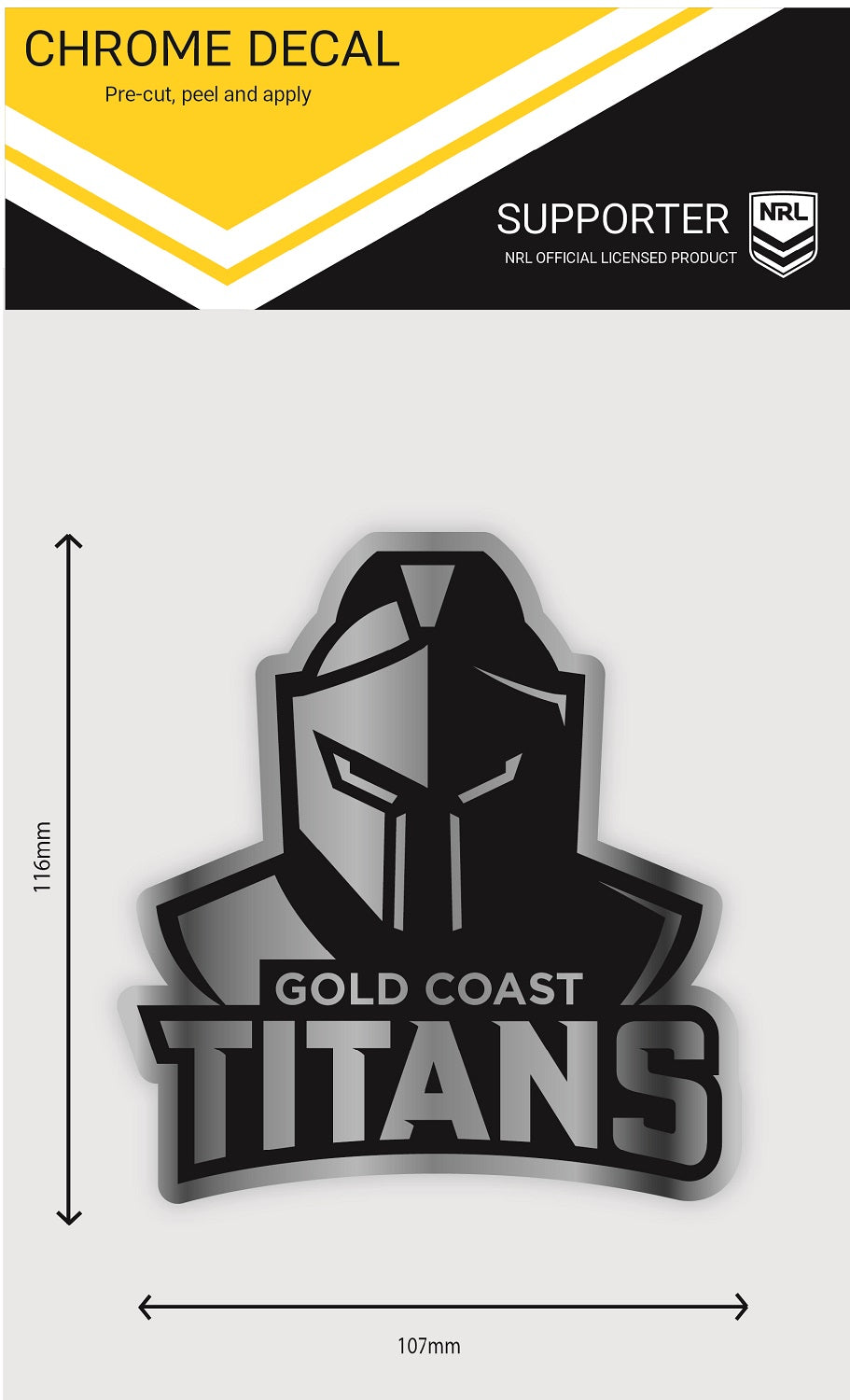 Titans Rivalry Decal Titans Chrome Decal (2022) – FANtastic Stickers