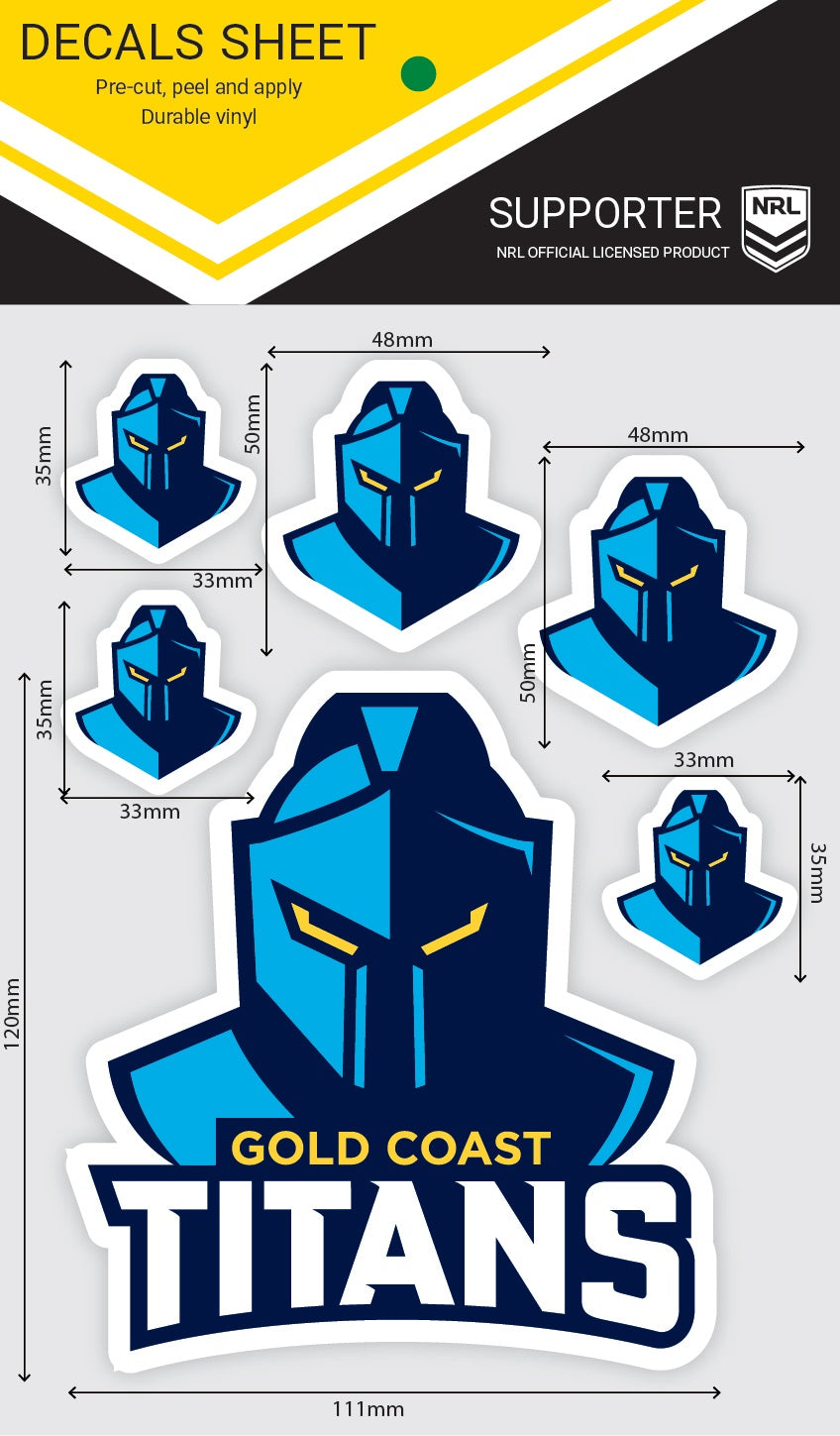 Titans Rivalry Decal Titans Decals Sheet (2022) – FANtastic Stickers