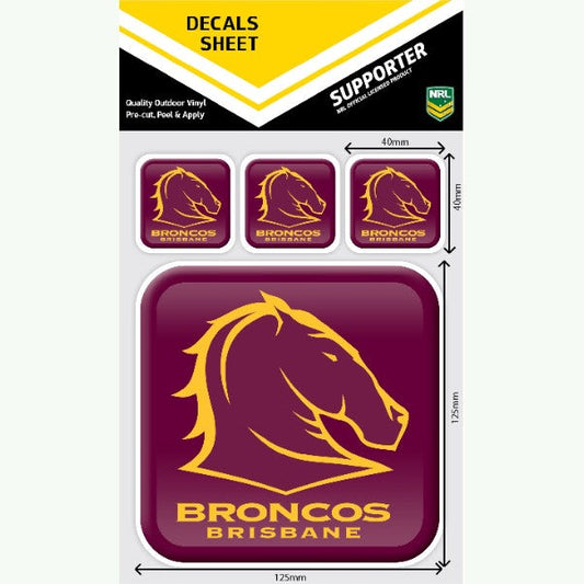 Broncos App Icon Decals Sheet