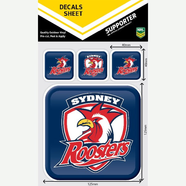 Roosters App Icon Decals Sheet