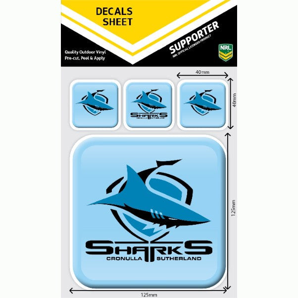 Shark Decal Code Sharks App Icon Decals Sheet – FANtastic Stickers