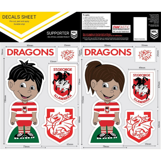 Dragons Boy/Girl Decals Sheet