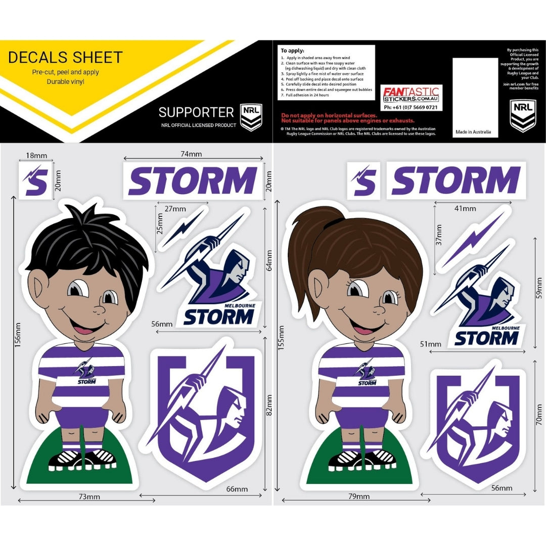 Storm Boy/Girl Decals Sheet